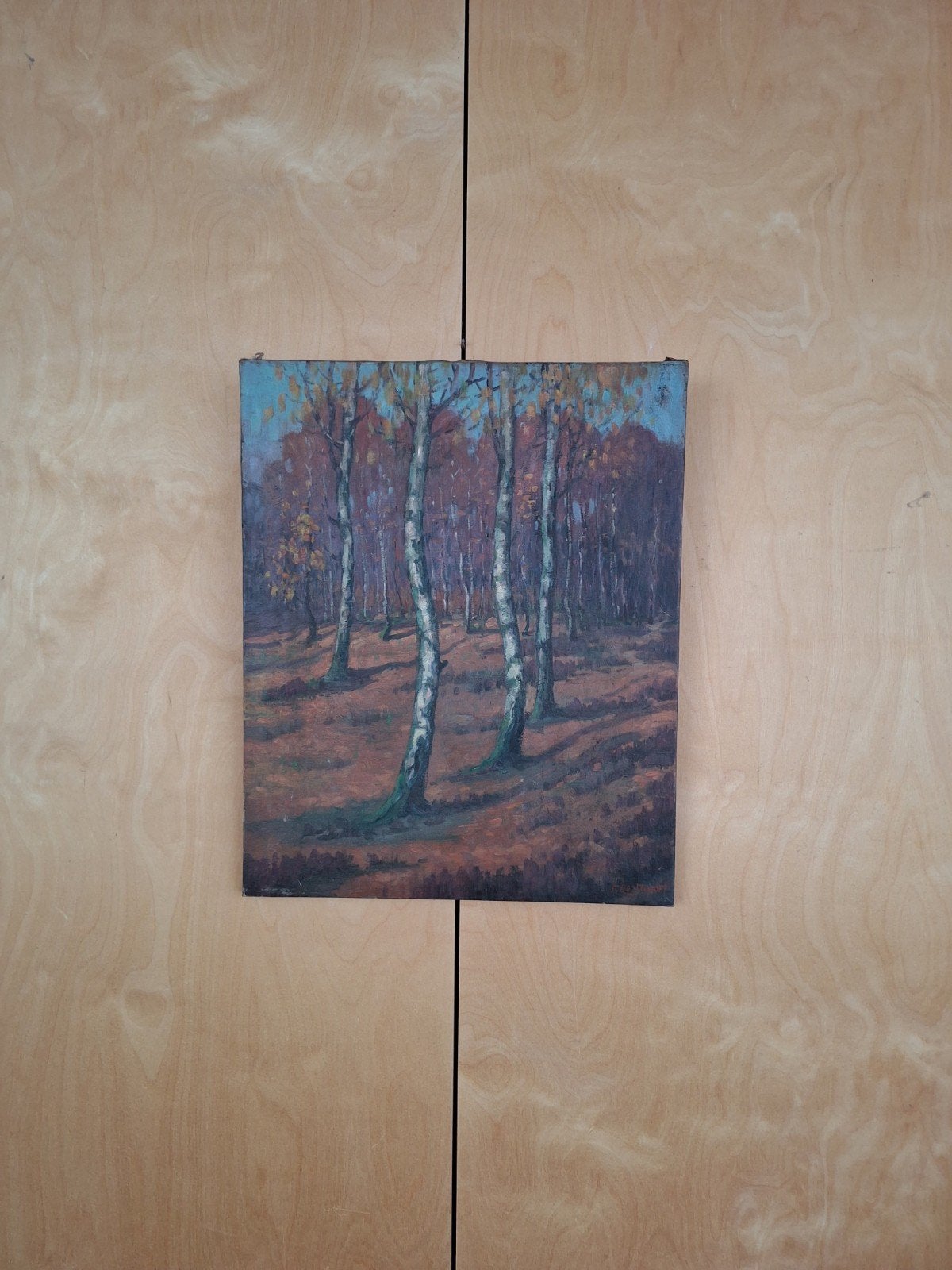 Peinture de Frans Roofthooft (1888-1957), Enlèvement ou Envoi, Peinture à l'huile, Paysage, Signé