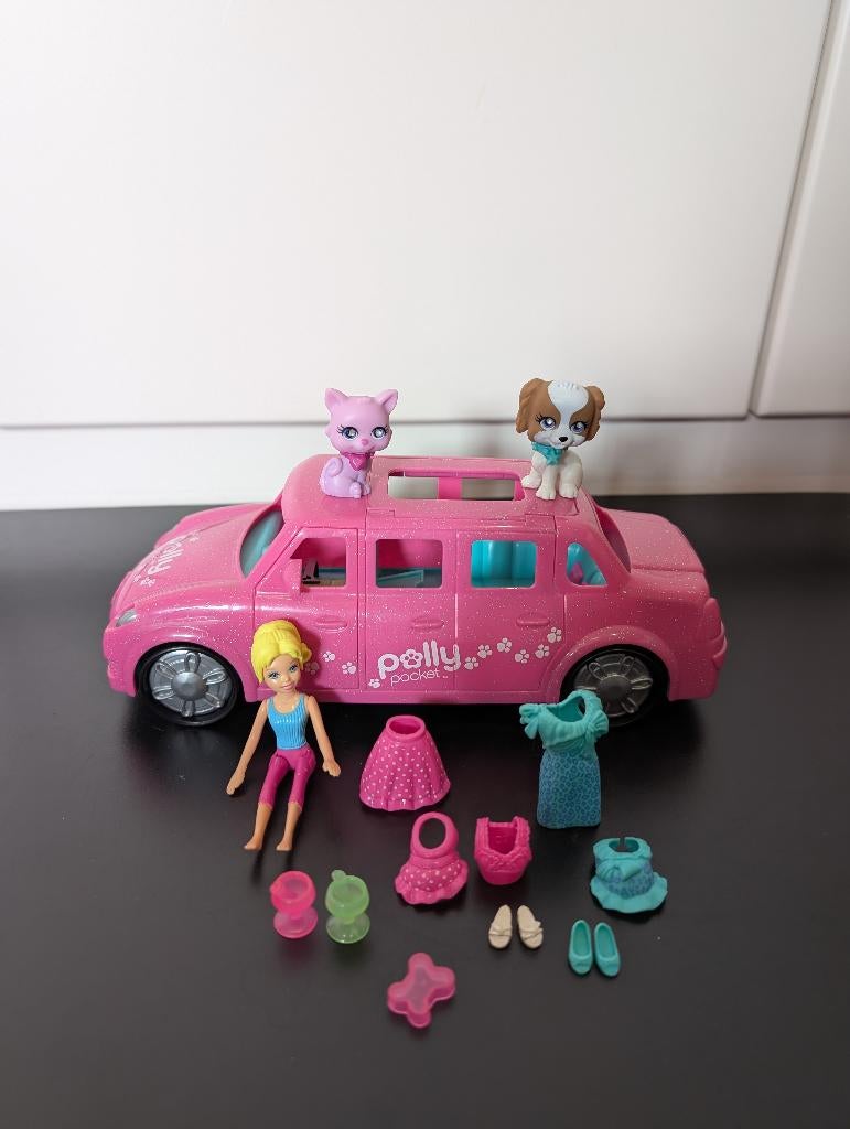 Polly Pocket limo met dieren, Enlèvement, Comme neuf, Autres types
