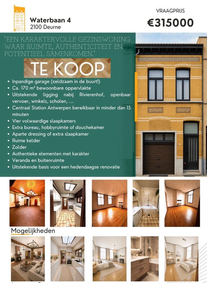 karaktervolle woning met ruimte, authenticiteit & potentieel, Immo, 1 UC, 105924 kWh/jaar, 170 m², Overige soorten