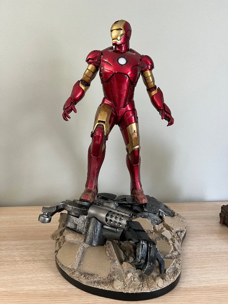 Iron Man Maquette Exclusive - Sideshow - Statue, Enlèvement ou Envoi, Autres personnages, Comme neuf, Statue ou Figurine