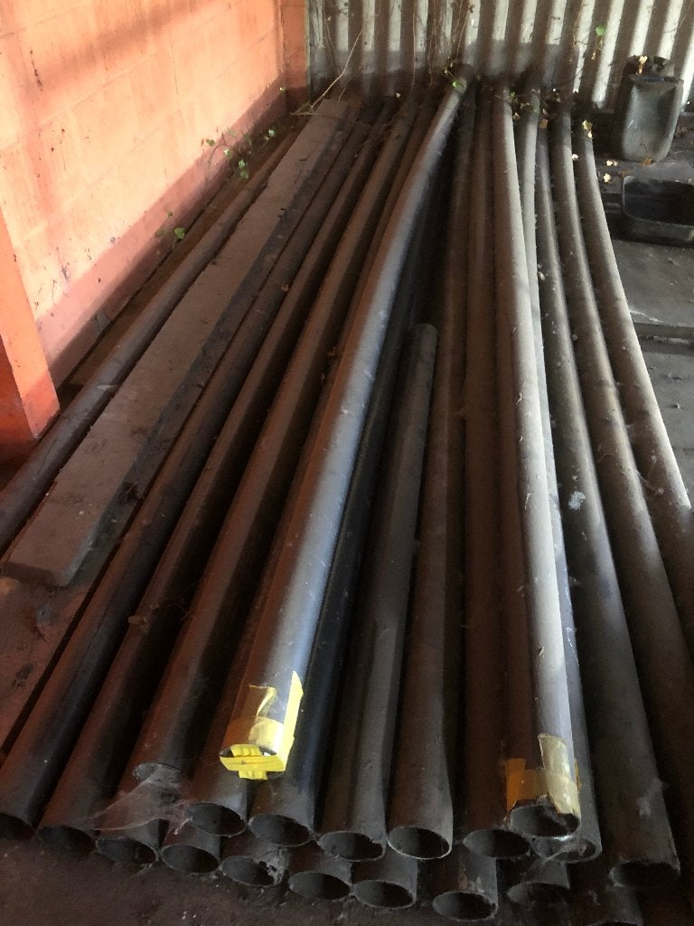 Zwarte PE-buizen Ø110 mm – te koop, Doe-het-zelf en Bouw, Ophalen, Zo goed als nieuw, 4 tot 6 meter, Afvoer