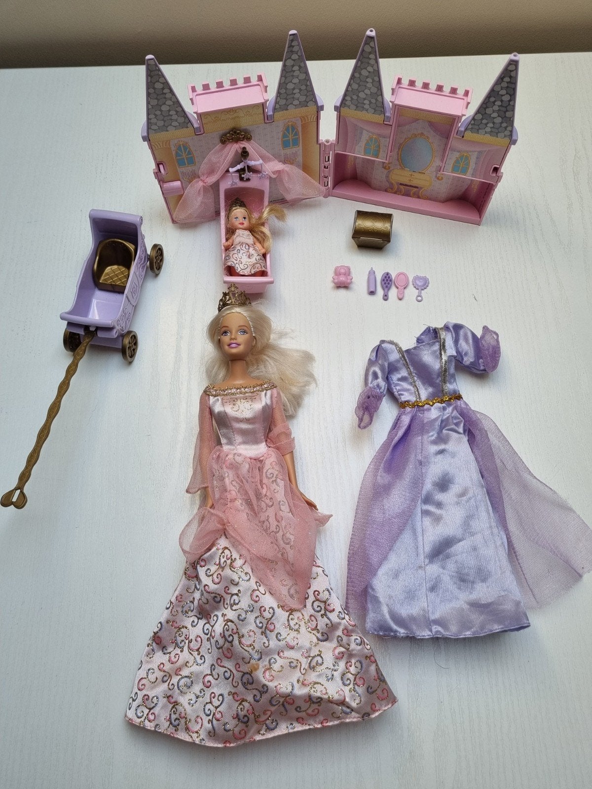 Set Barbie Prinses Met Baby, Kinderen en Baby's, Speelgoed | Poppen, Ophalen of Verzenden