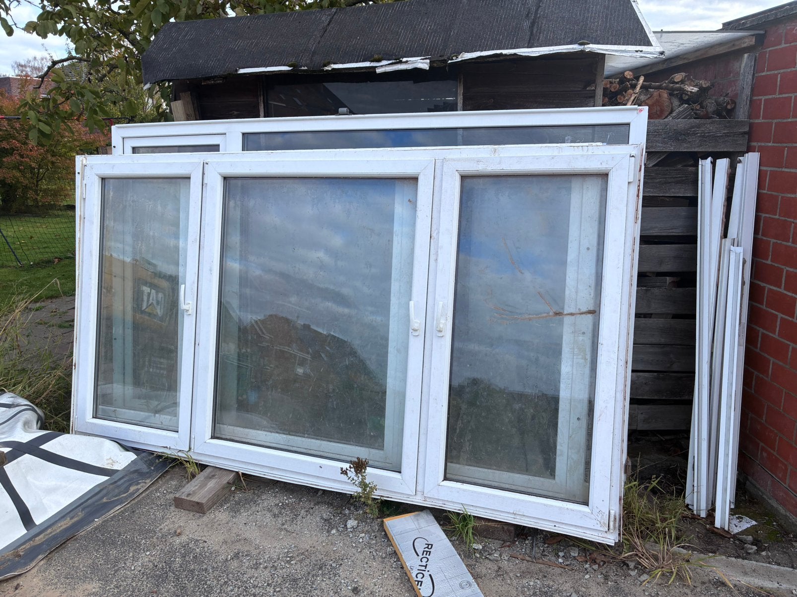 Fenêtres en PVC blanc à vendre, Bricolage & Construction, Châssis de fenêtre, 75 à 150 cm, Synthétique, Enlèvement