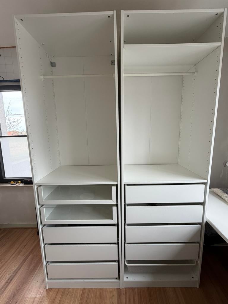 Pax kasten en elementen ikea, Ophalen, Gebruikt, Glas