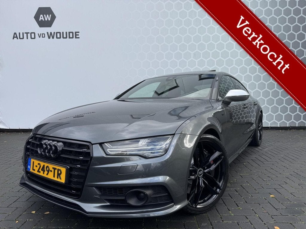 Audi S7 4.0 TFSI S7 RS7 quattro Leder Matrix Schuifdak 450PK, Auto's, Automaat, 4 zetels, Gebruikt, Leder