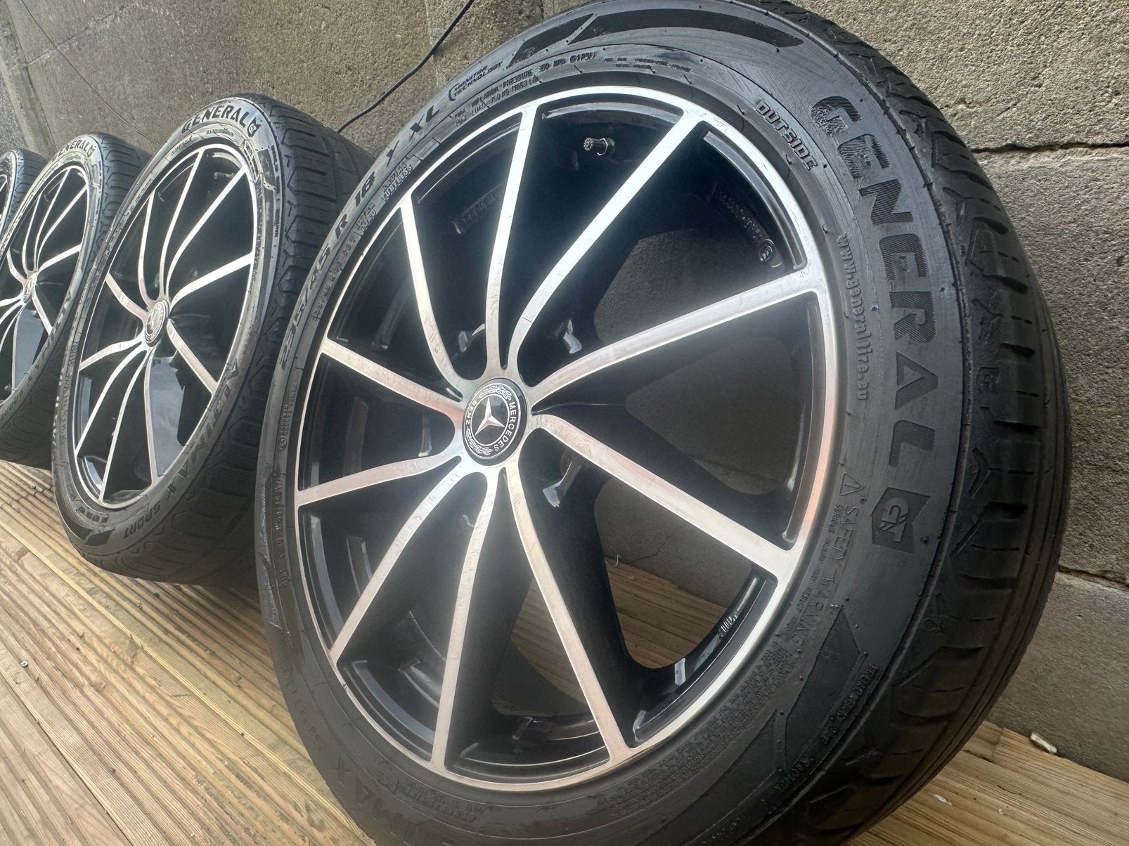Jantes Mercedes classe A-B-CLA - Excellent État, Enlèvement, 18 pouces, Pneu(s)
