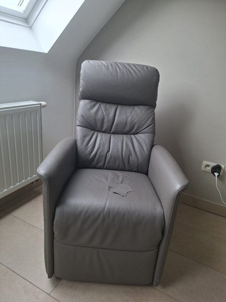 Elektrische relaxzetel, Enlèvement, Comme neuf, Une personne, Cuir