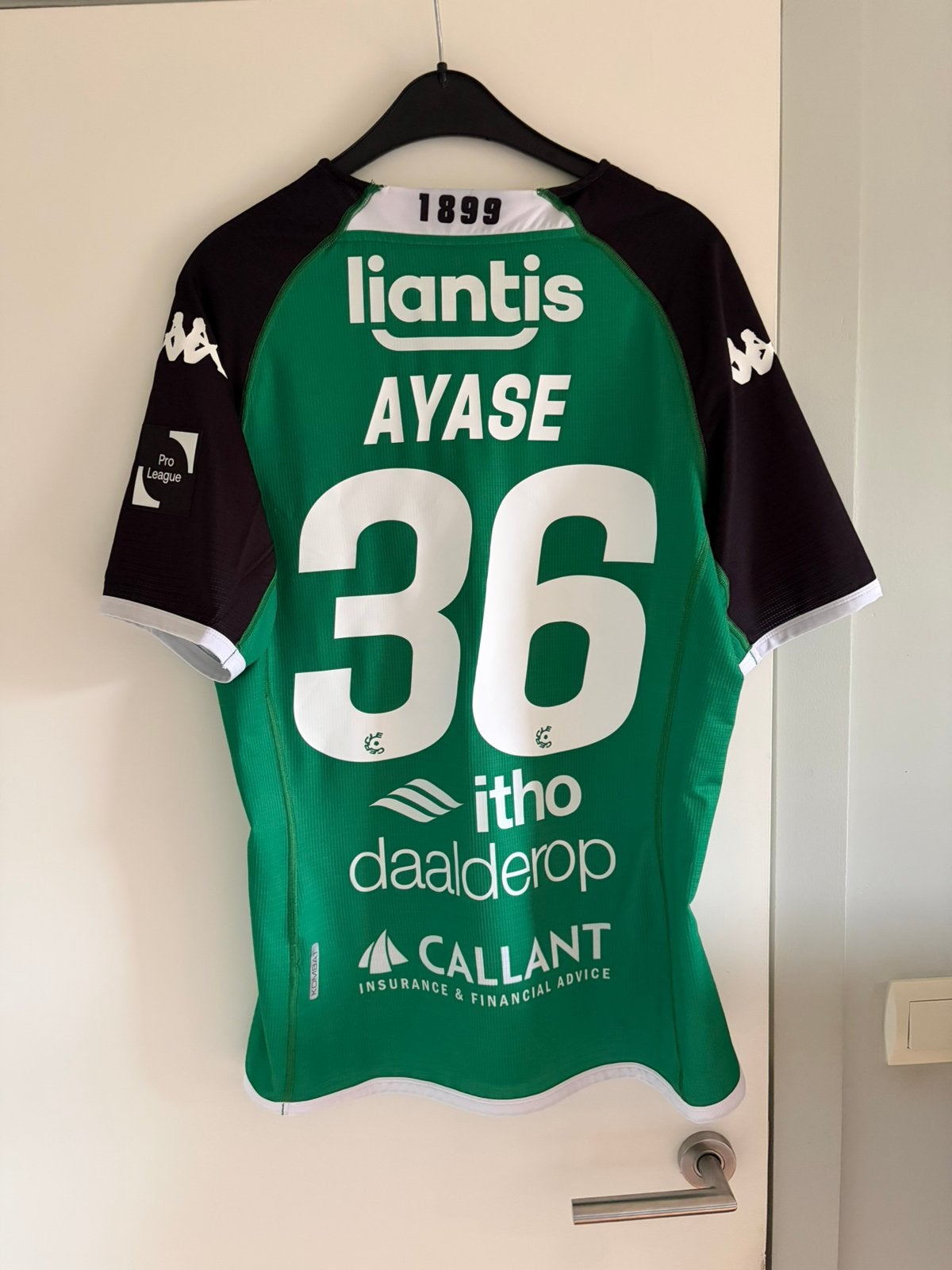 Ayase Ueda Matchworn Cercle Bruges, Sports & Fitness, Taille L, Enlèvement ou Envoi, Utilisé, Maillot