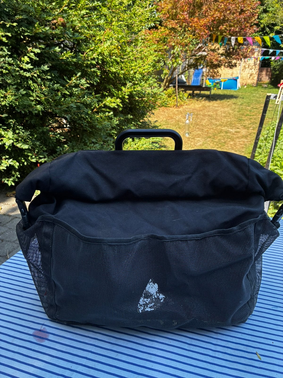 Fietstas Brompton met regenhoes, Fietsen en Brommers, Fietsaccessoires | Fietstassen, Ophalen, Gebruikt