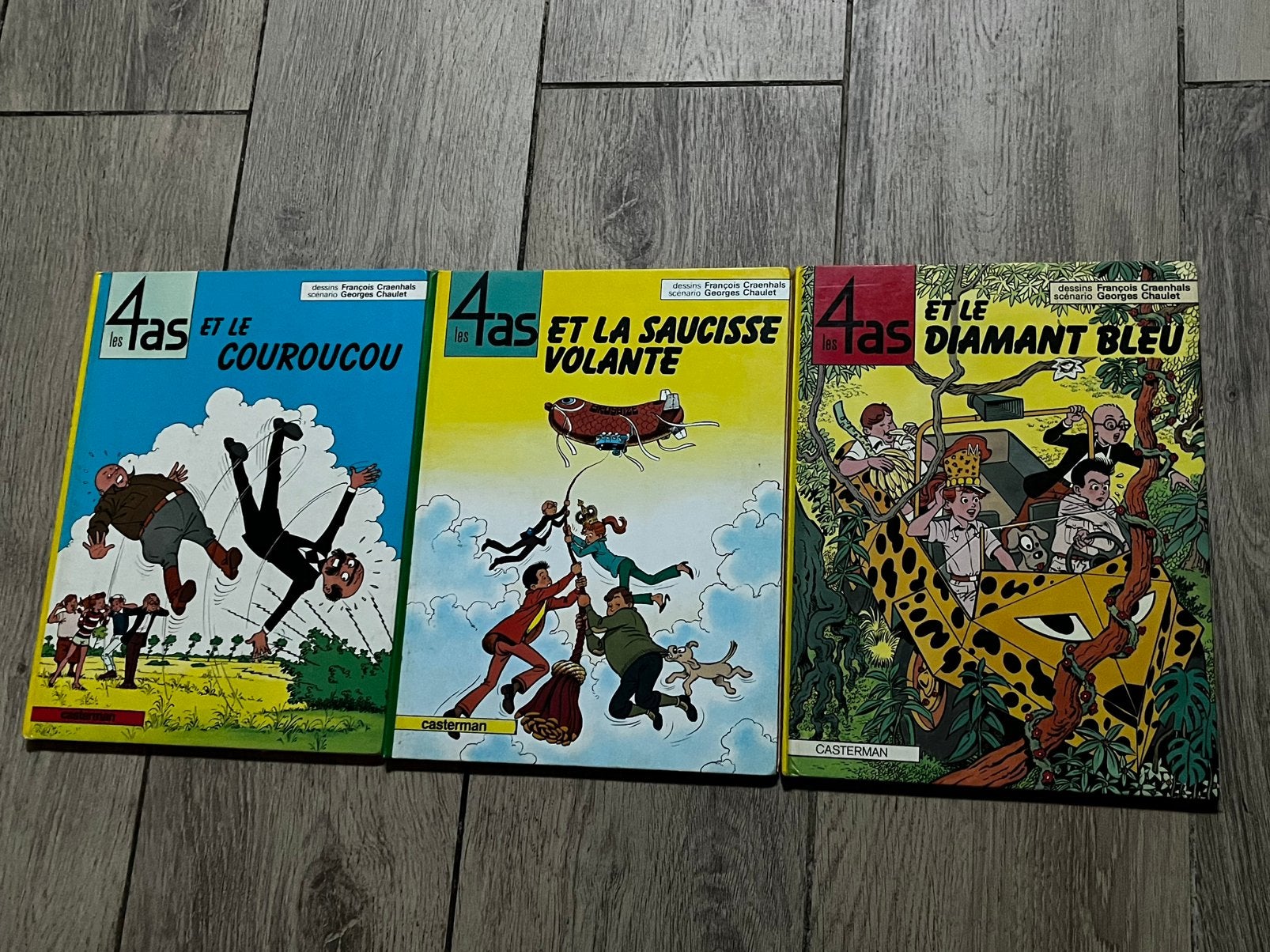 Lot de bandes dessinées : Les 4as, Enlèvement, Comme neuf