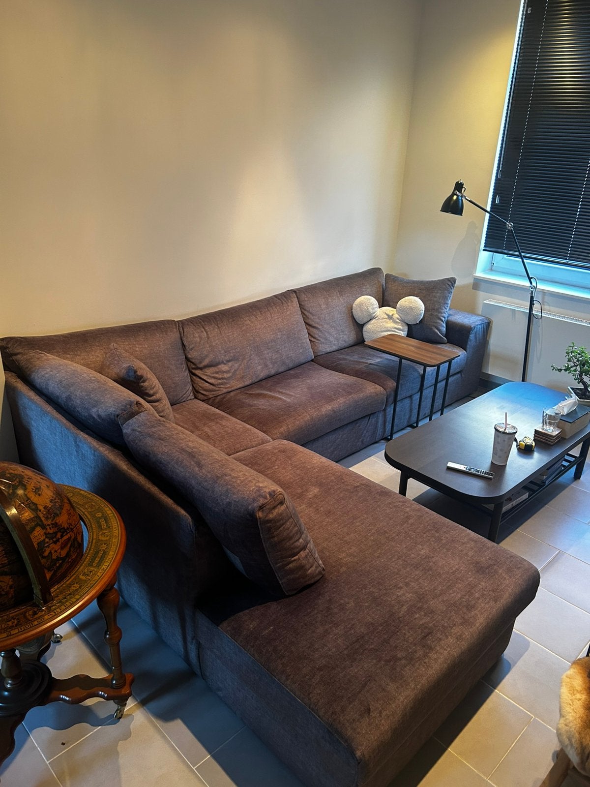 Seats and Sofas Moreno hoekzetel - Soft Graphite, Ophalen, Zo goed als nieuw