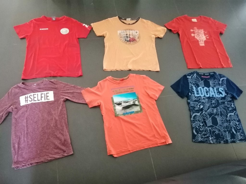 T-shirts jongens 12 jaar maat 152, Kinderen en Baby's, Ophalen of Verzenden, Zo goed als nieuw, Jongen, Shirt of Longsleeve