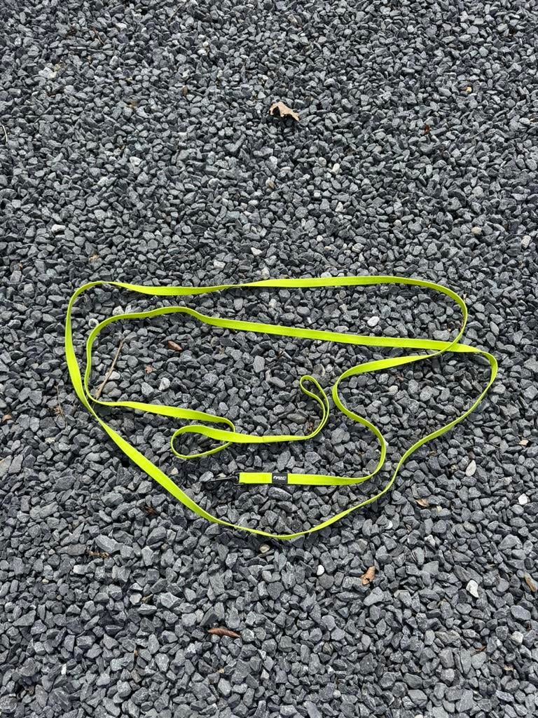 Lange fluolijn 5 meter + 2 kleine rode hondenlijn, Dieren en Toebehoren, Ophalen of Verzenden, Zo goed als nieuw, Hondenriem