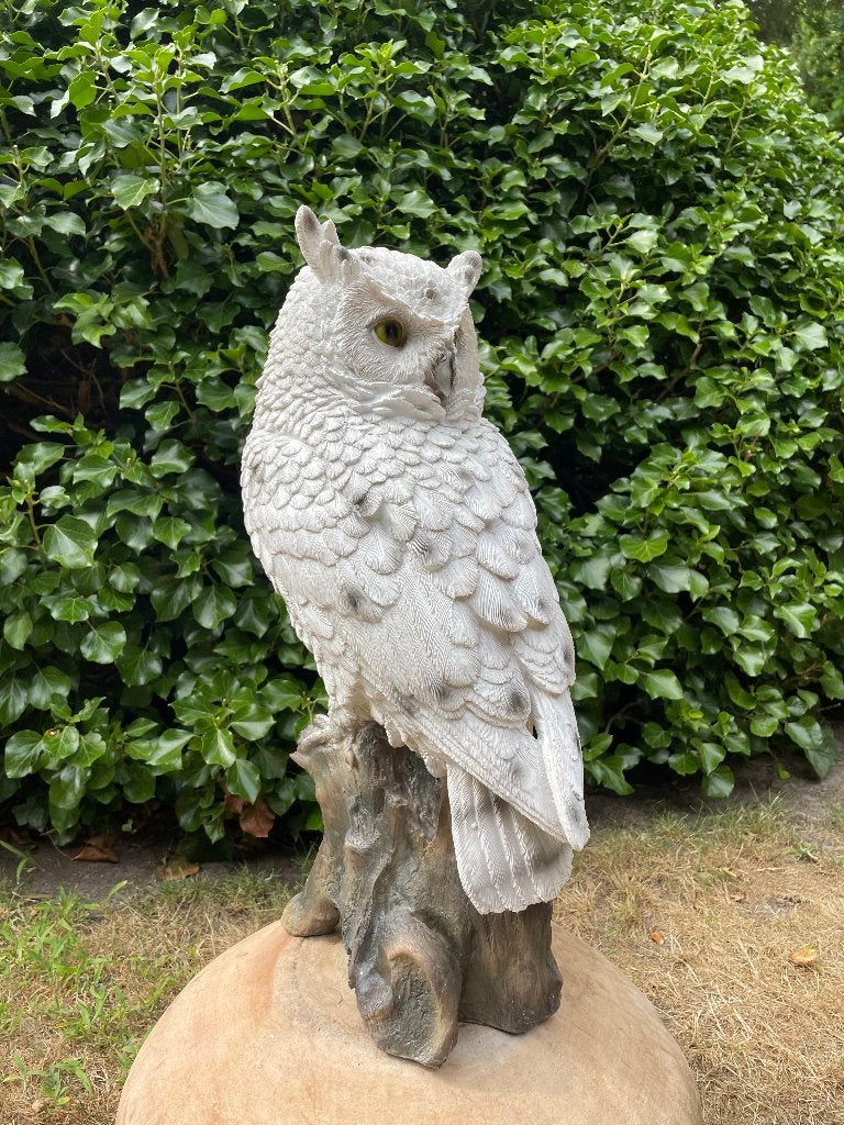 Image harfang des neiges blanc, jardin, pelouse, zoo 55cm, Jardin & Terrasse, Enlèvement, Neuf, Synthétique, Animal