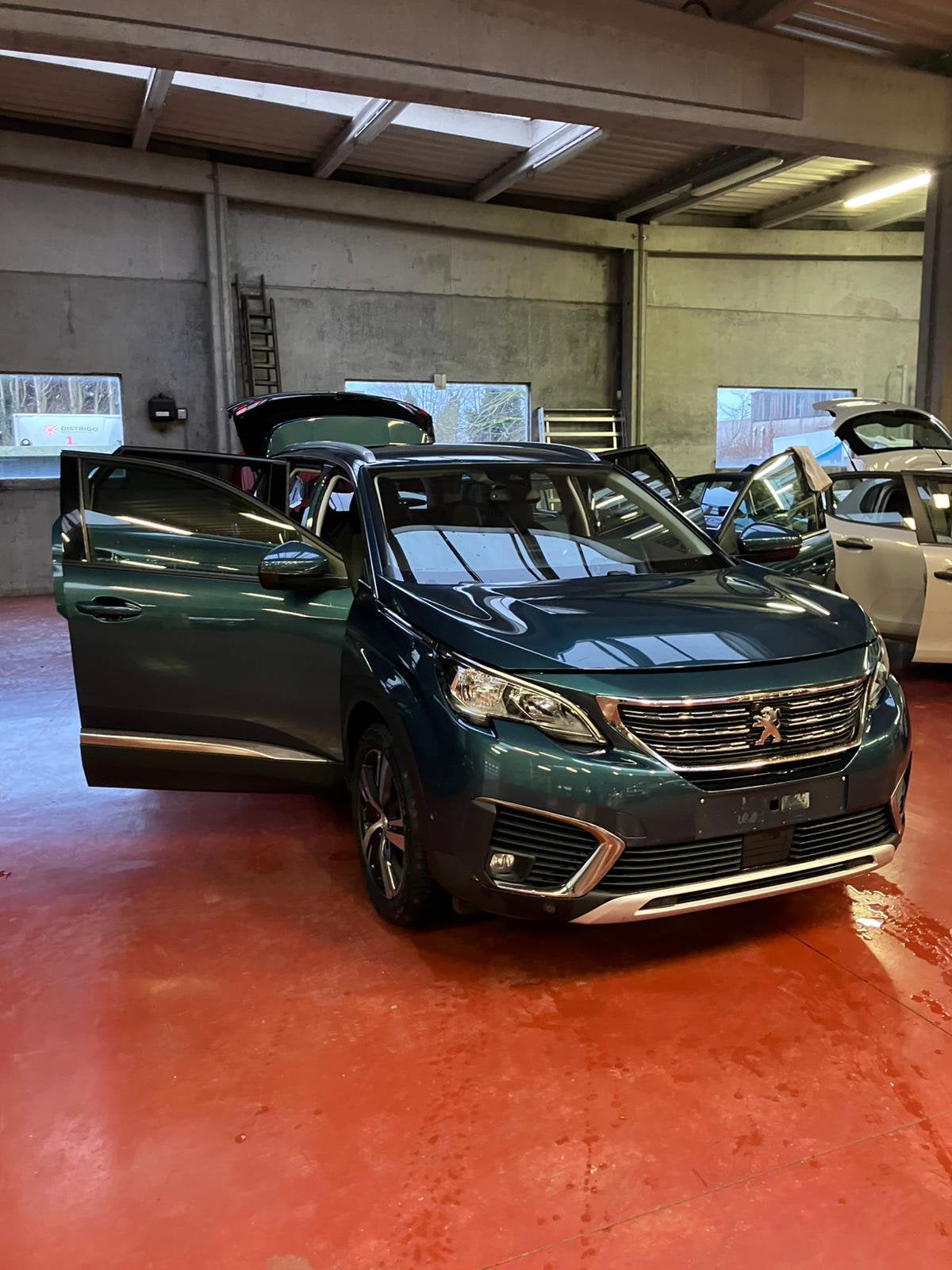 peugeot 5008 7zit, Auto's, Peugeot, Monovolume, Zwart, Blauw, Leder en Stof