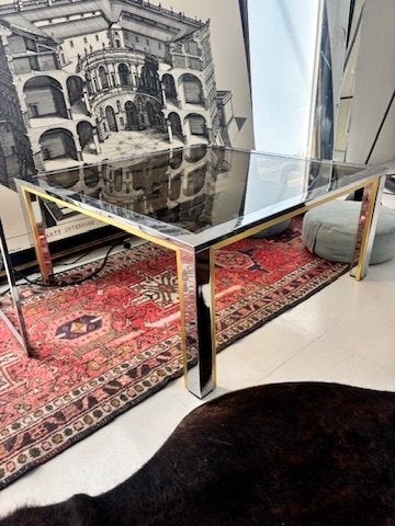 Vintage design salontafel, Enlèvement, Comme neuf, Verre
