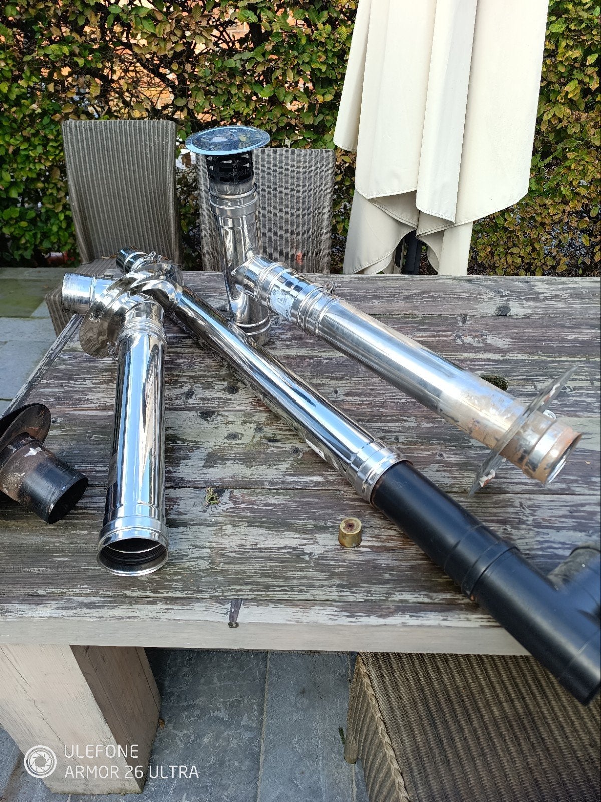 schoorsteen pellet kachel, Ophalen, Inox