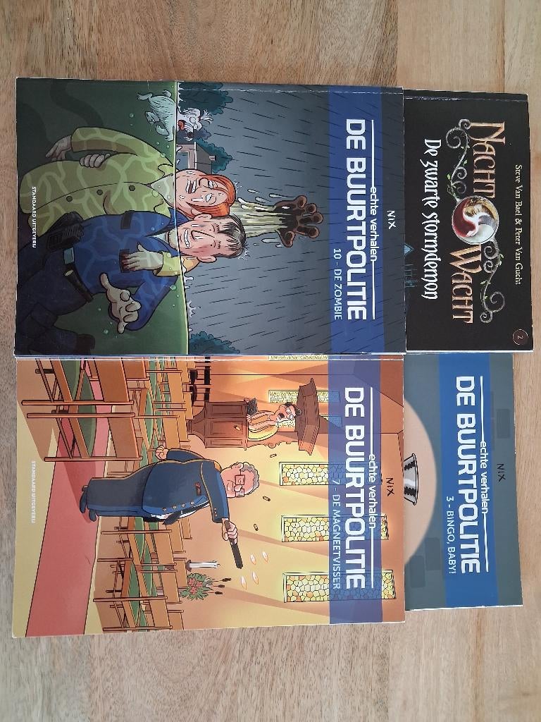 Lot van buurtpolitie en nachtwacht strips, Meerdere stripboeken, Ophalen, Gelezen, Nix