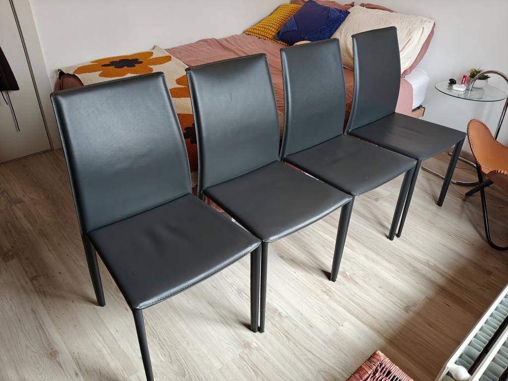 4 eettafelstoelen, Huis en Inrichting, Stoelen, Ophalen, Gebruikt, Vier, Modern