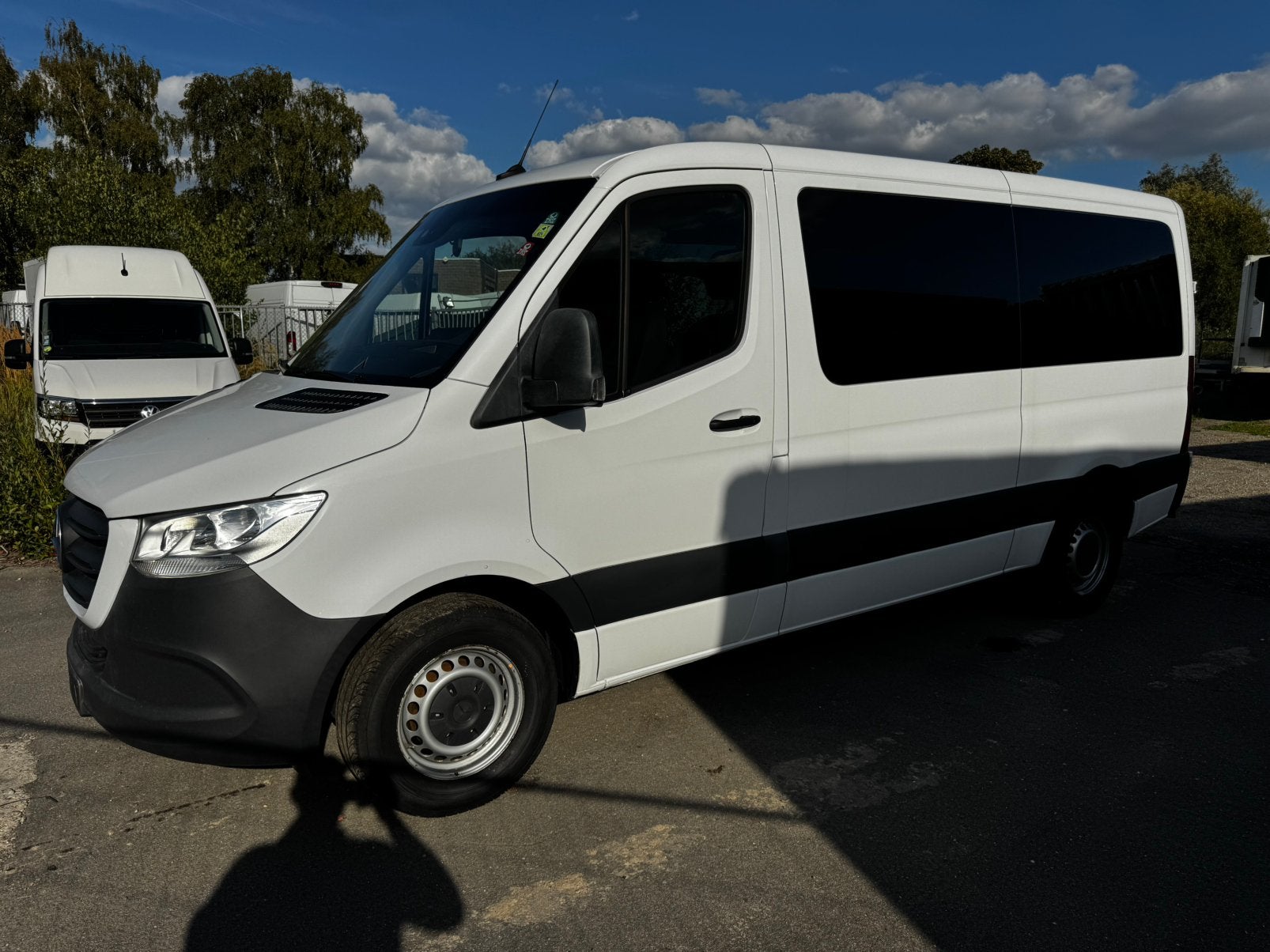 Sprinter 317 L2H1 9PL, Auto's, Automaat, Stof, Euro 6, Wit