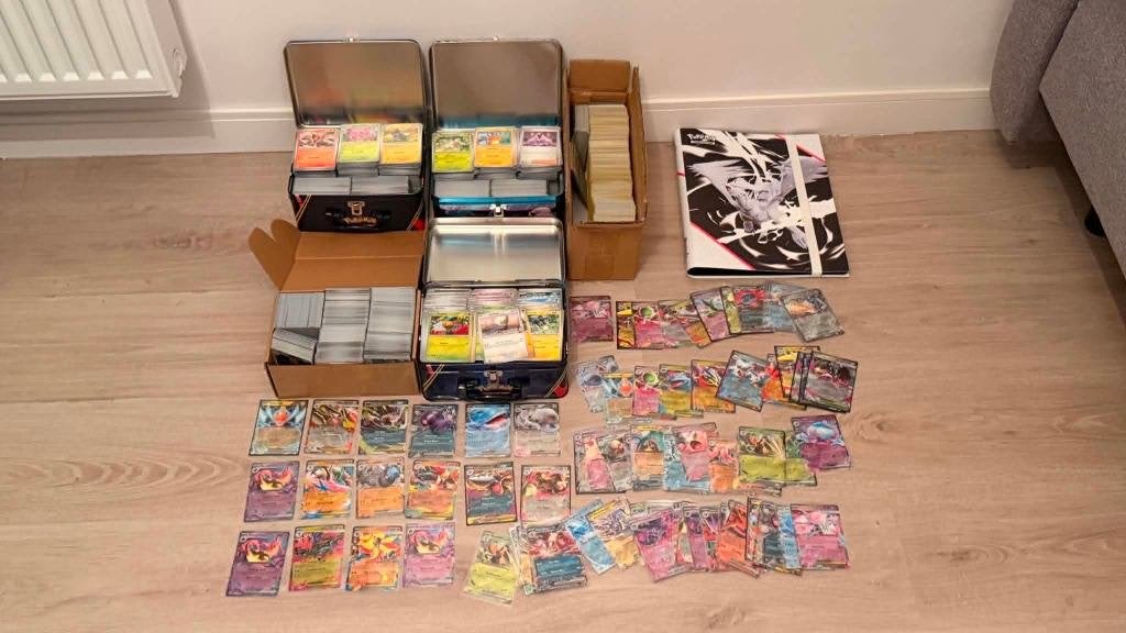 Pokémon Bulk Lot (96 EX, 1100 holo/reverse, 4400 normals,..), Ophalen of Verzenden, Zo goed als nieuw, Meerdere kaarten