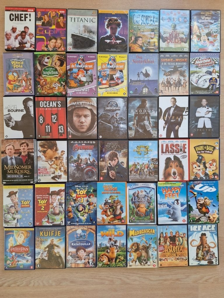 Set van 42 DVD's, Cd's en Dvd's, Ophalen of Verzenden, Gebruikt, Overige genres
