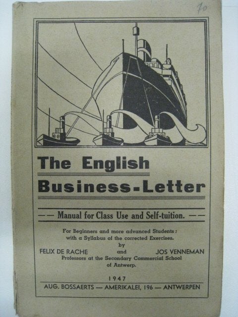 La lettre commerciale en anglais, Felix De Rache et Jos Venn, Antiquités & Art, Enlèvement