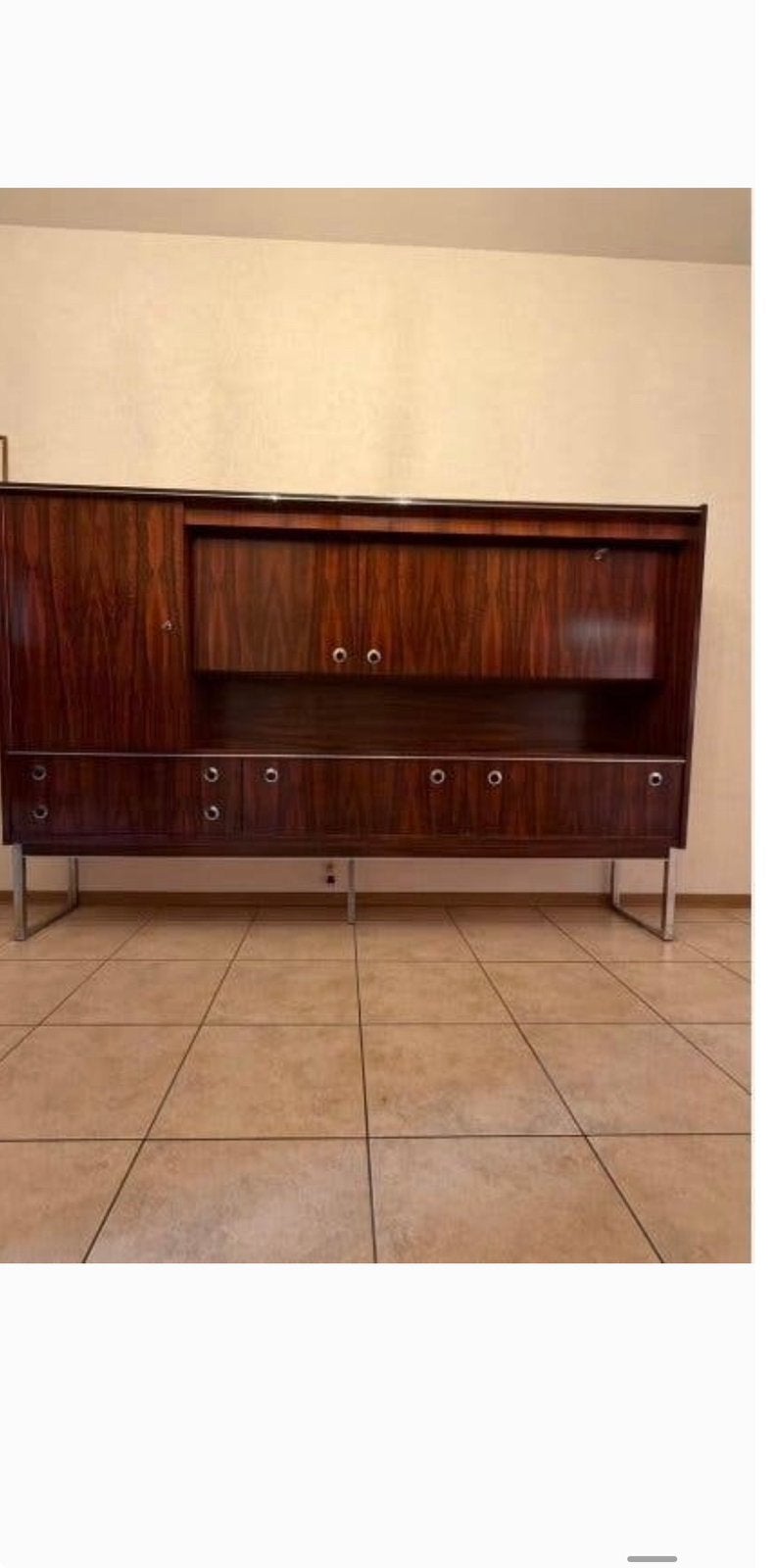 2 vintage designkasten in palissanderlook | Bijpassende set, Ophalen, Zo goed als nieuw