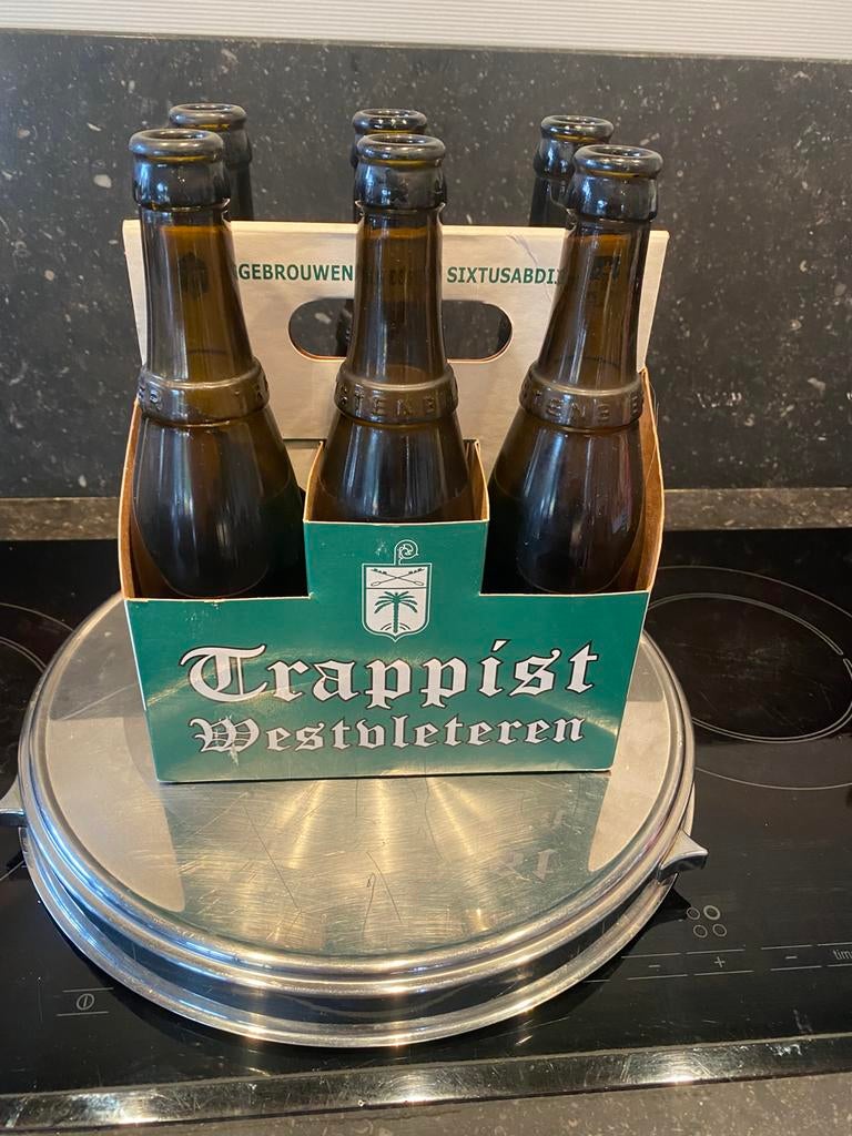 WESTVLETEREN karton + 6 flesjes, Verzamelen, Ophalen of Verzenden, Gebruikt, Overige typen, Overige merken