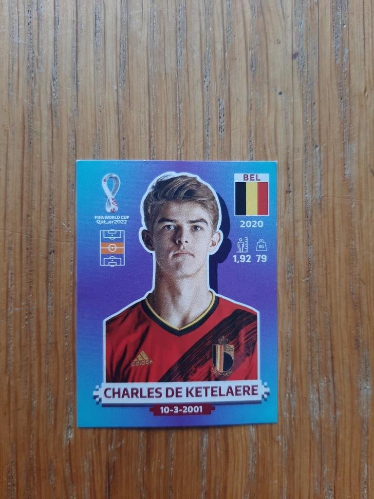 Panini Qatar 2022 De Ketelaere Blu.8, Ophalen of Verzenden, Zo goed als nieuw