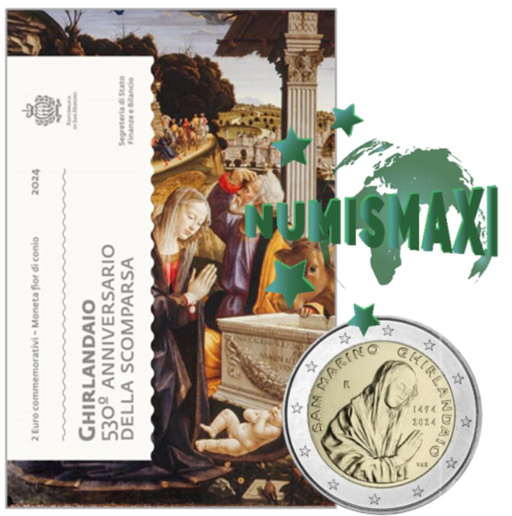 2 euros Saint-Marin 2024 Ghirlandaio, Enlèvement ou Envoi, Saint-Marin, 2 euros