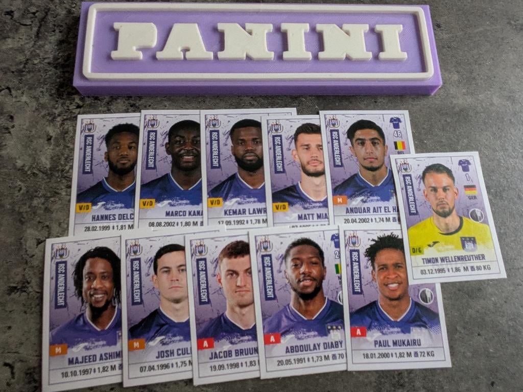 AUTOCOLLANTS PANINI FOOTBALL 2020/2021 Mercato's ANDERLECHT, Enlèvement ou Envoi, Neuf