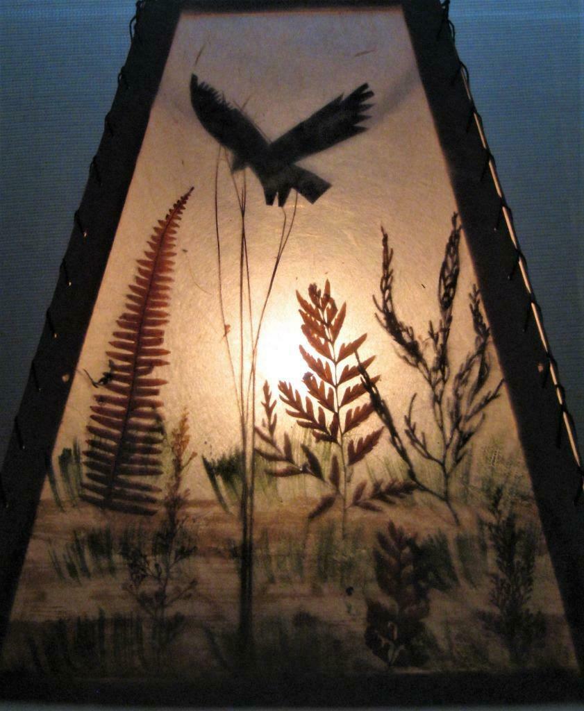 Abat-Jour/lampes/lampions * papier Lokta (Népal) * savane, Maison & Meubles, Lampes | Abat-jour, Neuf, Moins de 25 cm, Enlèvement