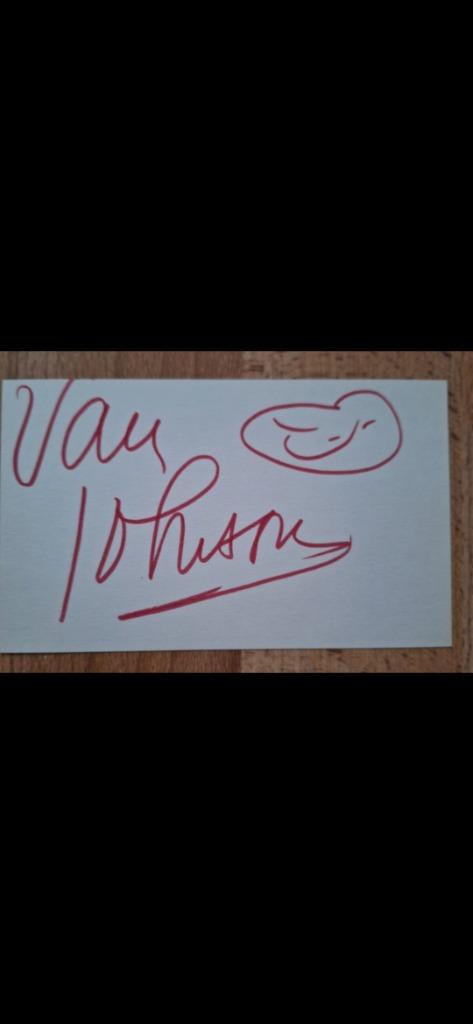 Authentique autographe de VAN JOHNSON (BASTOGNE), Enlèvement ou Envoi, Autres