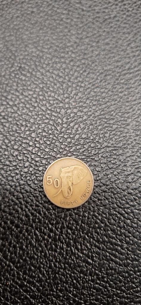 4#    Zambia 50 Ngwee 2012, Postzegels en Munten, Munten | Afrika, Ophalen of Verzenden, Zambia