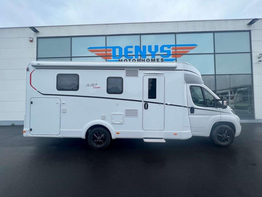 DETHLEFFS JUST CAMP T7052 DBM Direct leverbaar, Caravanes & Camping, Jusqu'à 4, Fiat, Boîte manuelle, Intégral