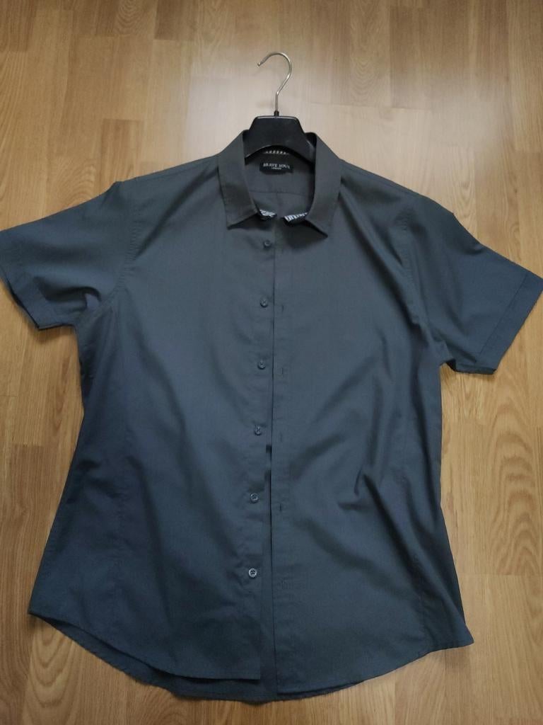 Chemise 'brave soul' gris foncé taille L., Enlèvement ou Envoi, Comme neuf