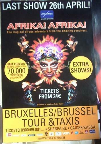 Affiche/poster - Afrika! Afrika! (40x60), Verzamelen, Ophalen of Verzenden, Nieuw