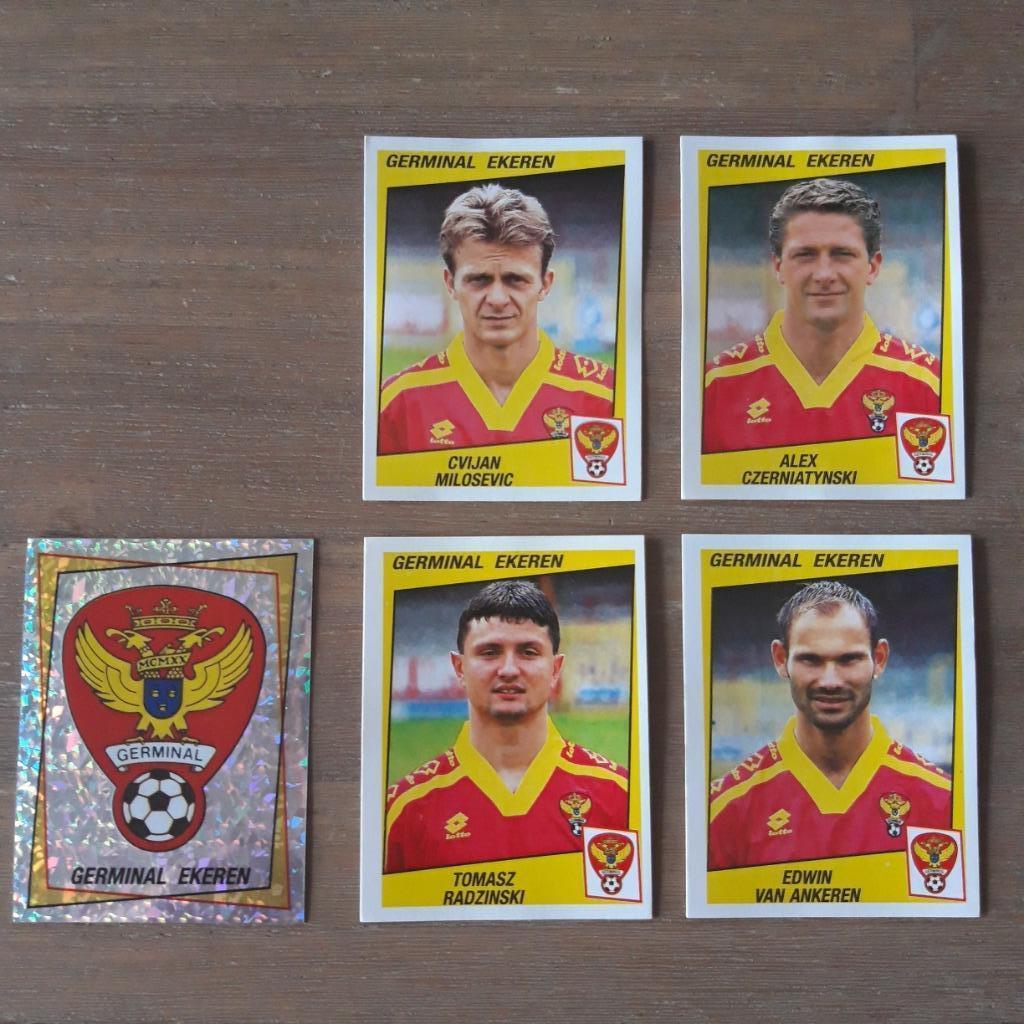 Panini Football 97 Germinal Ekeren, Verzamelen, Sportartikelen en Voetbal, Ophalen of Verzenden, Nieuw, Poster, Plaatje of Sticker