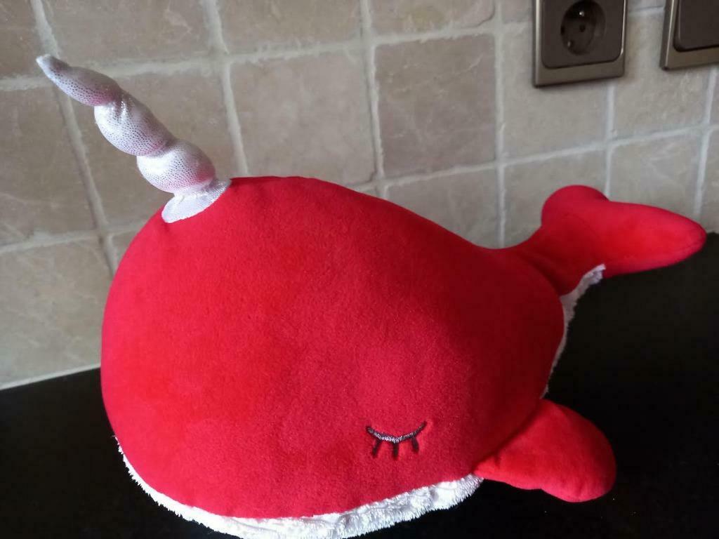 knuffel walvis eenhoorn, Kinderen en Baby's, Speelgoed | Knuffels en Pluche, Ophalen of Verzenden, Zo goed als nieuw