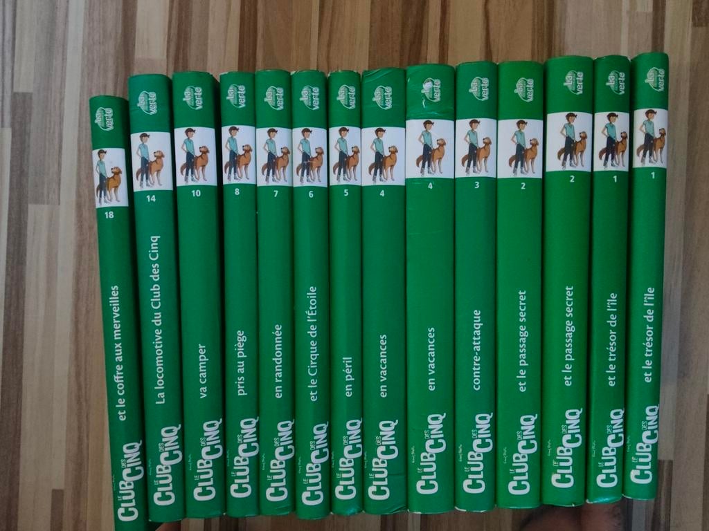 Série "Club des Cinq", Livres, Utilisé