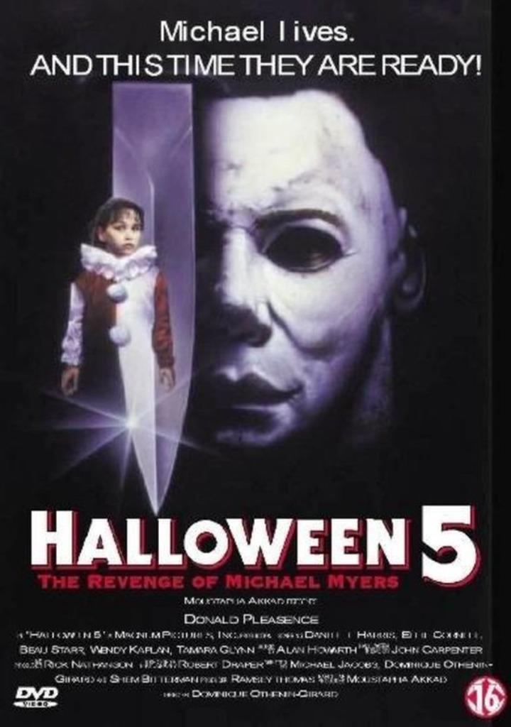 Halloween 5 dvd, Vanaf 16 jaar, Ophalen of Verzenden, Zo goed als nieuw