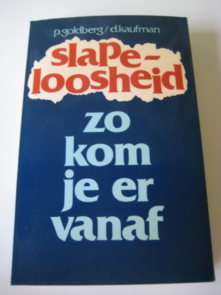 Slapeloosheid, zo kom je er vanaf, Ophalen of Verzenden, Gelezen, P. Goldberg