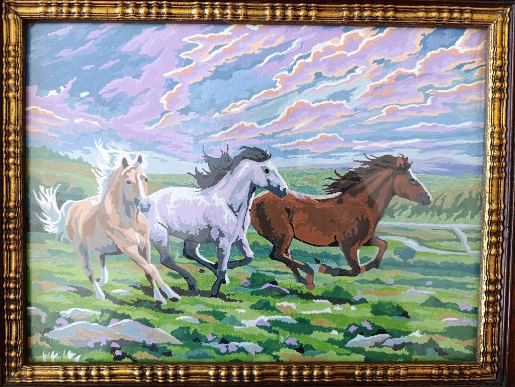 Peinture de chevaux, Antiquités & Art, Enlèvement ou Envoi