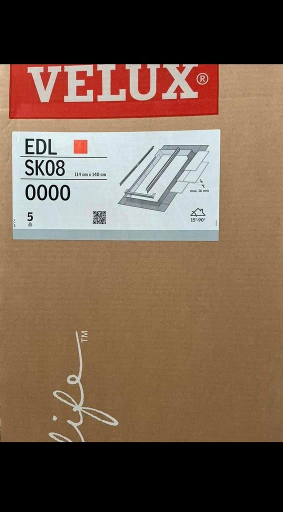 Raccord Velux, Neuf, 80 à 120 cm, Lucarne, 120 à 160 cm