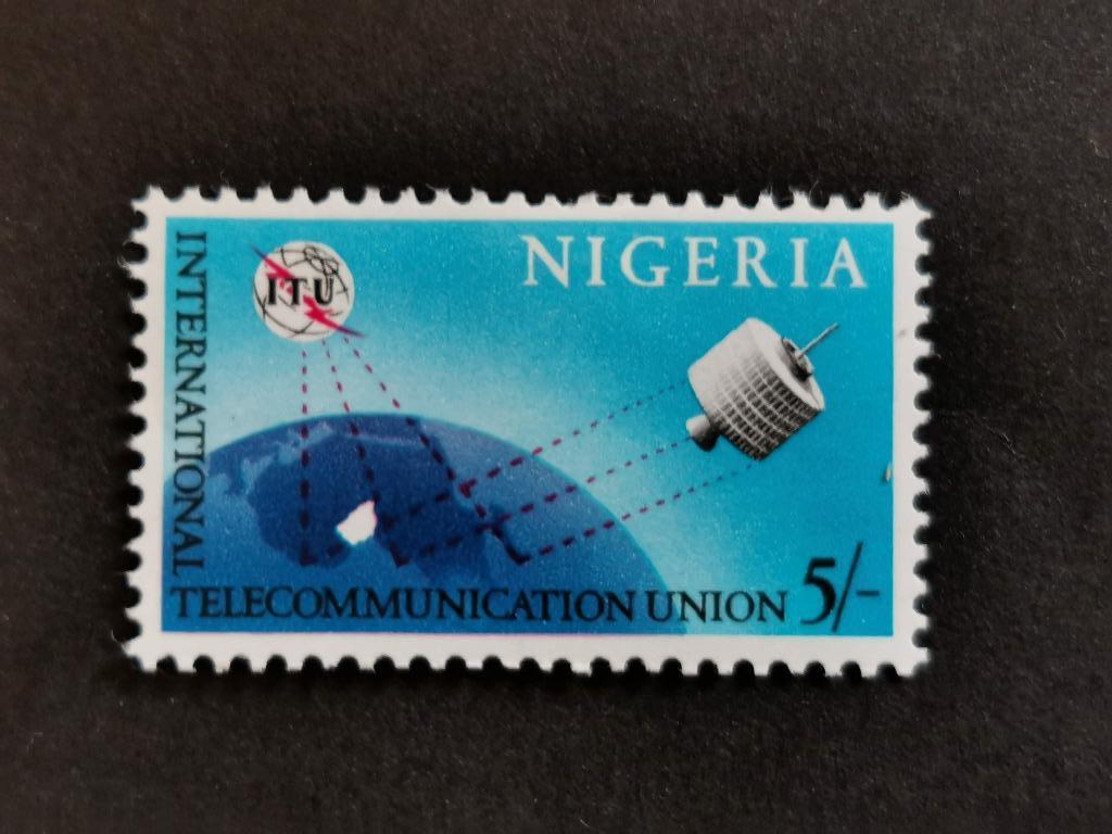 Nigeria 1965 - ruimtevaart - satelliet, Postzegels en Munten, Postzegels | Afrika, Ophalen of Verzenden, Nigeria, Postfris
