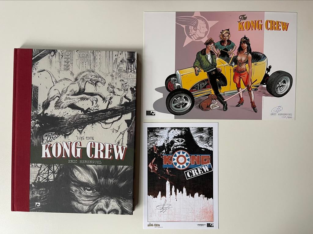 The kong crew Luxe editie met twee librissen gesigneerd, Boeken, Stripverhalen, Ophalen of Verzenden