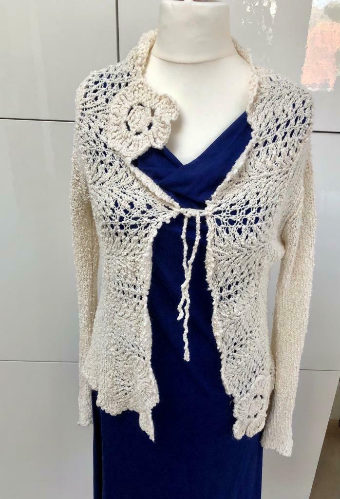 Ecru cardigan Chine Collection - maat 38/40, Maat 38/40 (M), Overige kleuren, Verzenden, Gedragen