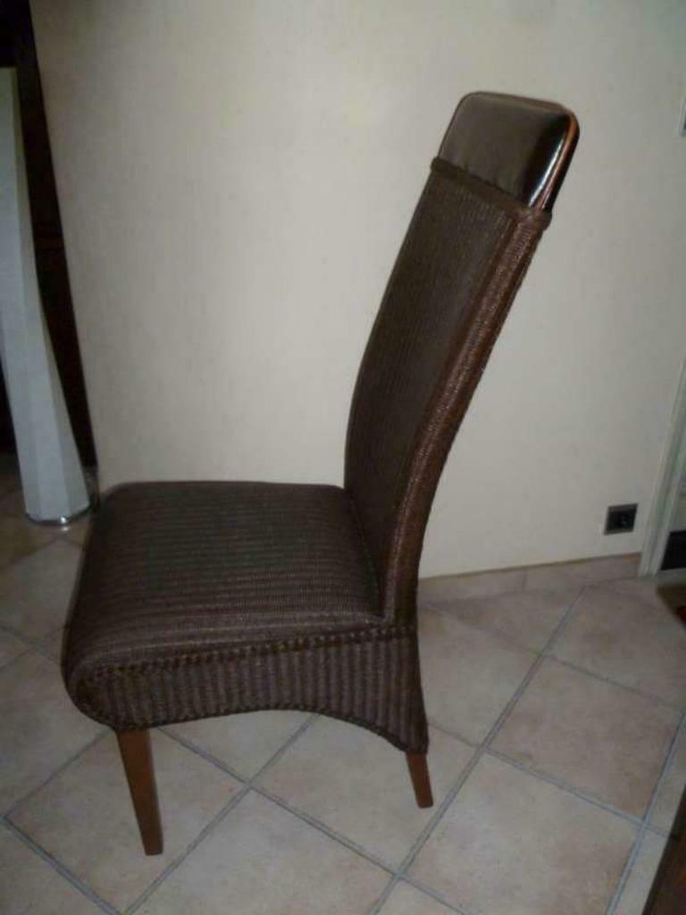6 stoelen in loom, Enlèvement ou Envoi, Comme neuf, Cinq, Six Chaises ou plus, Landelijk