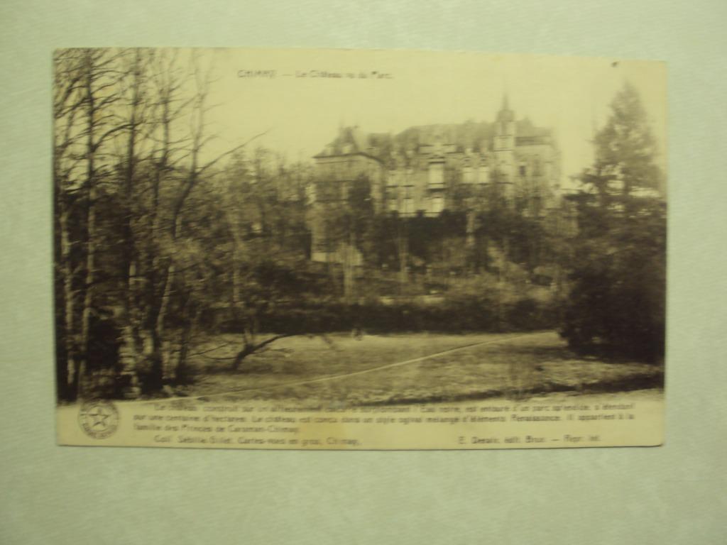 57378 - CHIMAY - LE CHATEAU VU DU PARC - ZIE 2 FOTO'S, Verzenden